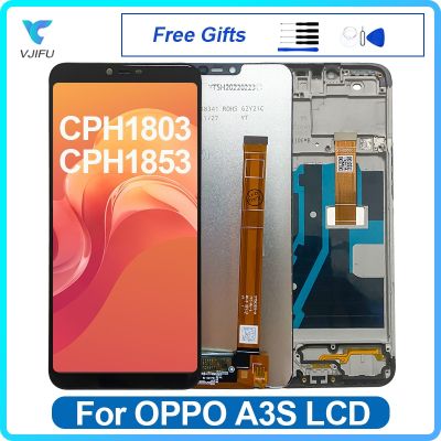 6.2 Original For OPPO A3S CPH1803 CPH1853 CPH1805 LCD Display Touch Screen Digitizer Assembly Replacement With Frame Repair