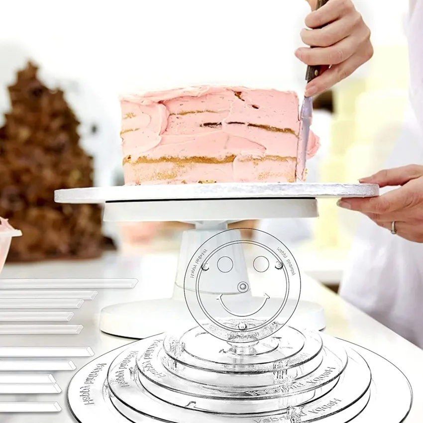 How to Make a Tiered Cake - Stacked and Pillared | Decorated Treats