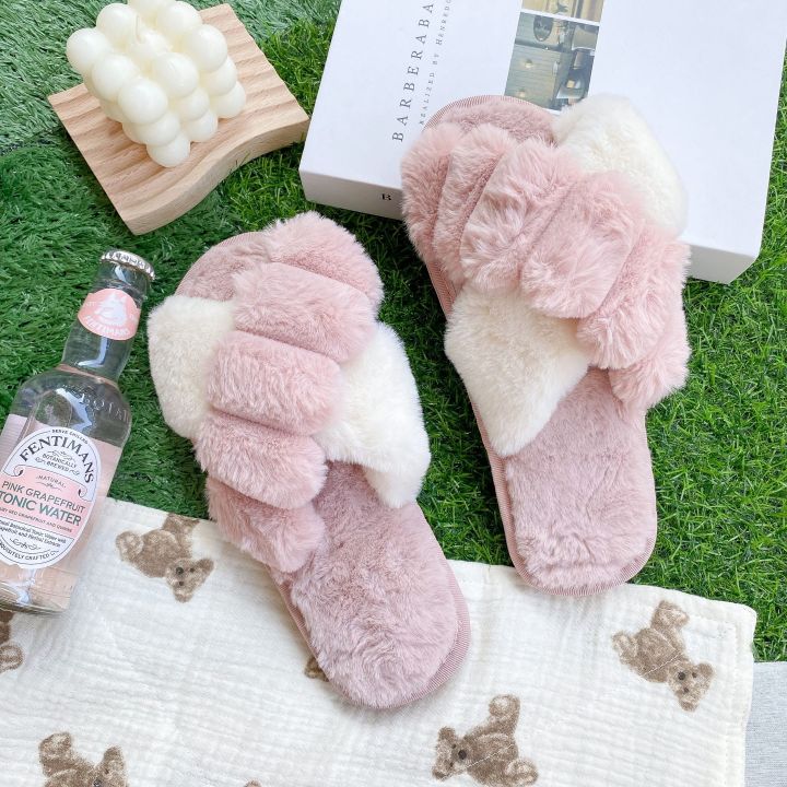 mollis-comfy-pink-slipper-รองเท้าใส่ในบ้าน-รุ่นใส่สบายสีชมพู