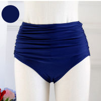 High Waisted Bikini Bottoms Swimwear Shorts Pleated White Bathing Suit Bottoms Women Swim Skirt Swimsuit Briefs Panties