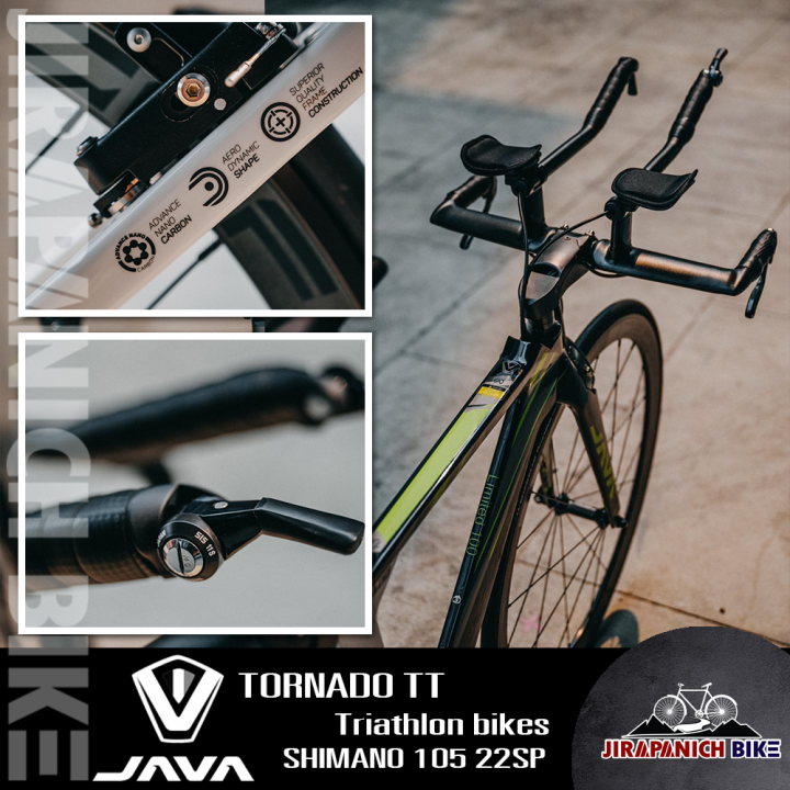 จักรยานไตรกีฬา-java-รุ่น-tornado-tt-triathlon-bikes-เฟรมคาร์บอน-ล้อ-deca42-22sp