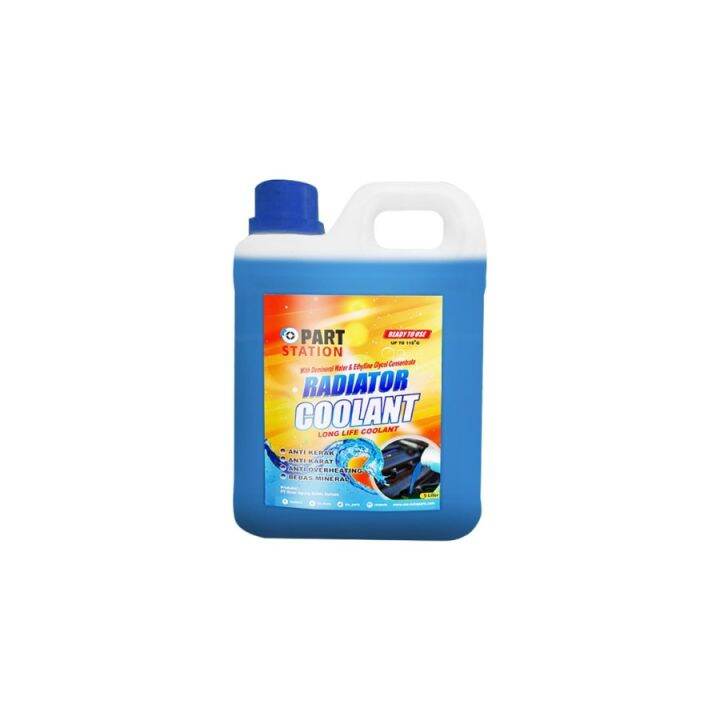 Air Radiator Coolant Murah With Demineral Water 1 Liter WARNA BIRU