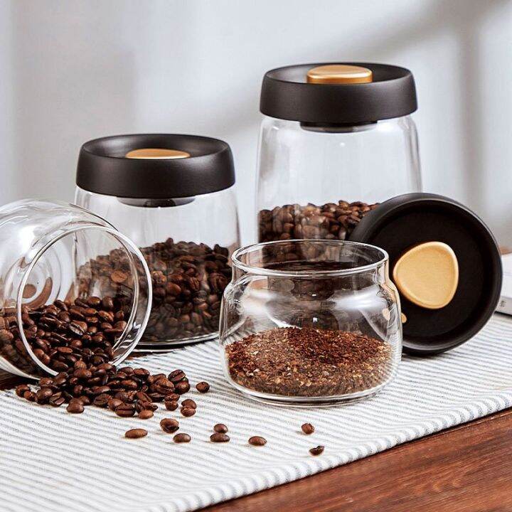 vacuum coffee bean storage container