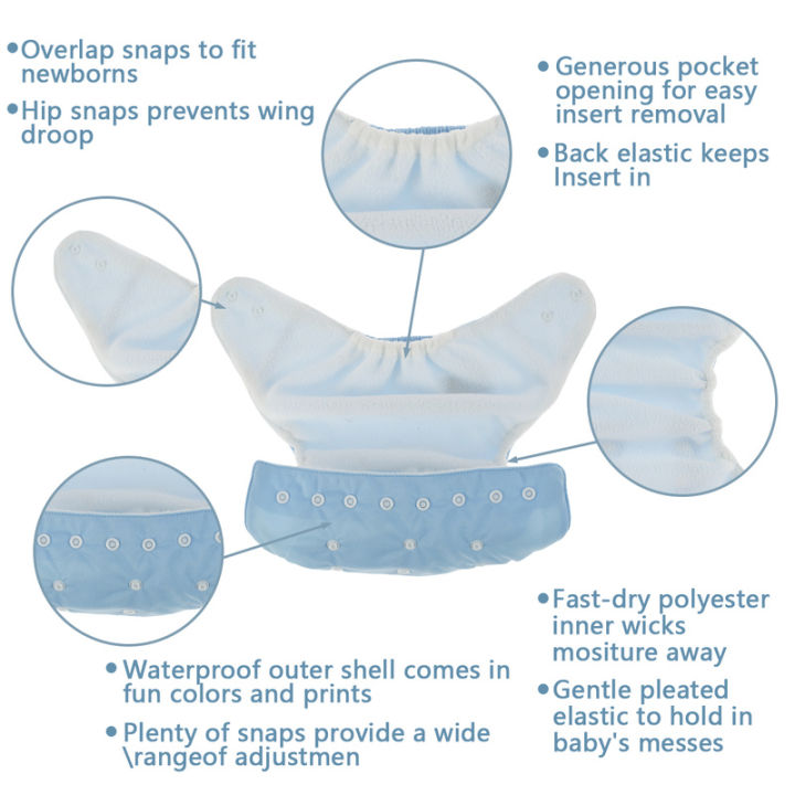 7ชิ้นผ้าอ้อมผ้าที่สามารถนำกลับมาใช้ใหม่ได้กระเป๋าผ้าอ้อมซักและปรับได้ผ้าอ้อมผ้าผ้าอ้อมทารกผ้าดูดซับน้ำผ้าอ้อมผ้าอ้อมกระเป๋าผ้าอ้อมผ้าอ้อมซักแล้วนำกลับมาใช้ใหม่ได้สำหรับเด็กเทคโนโลยี