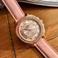 Original Single Coach Pink Womens Watch Leather Strap Classic Quartz Watch