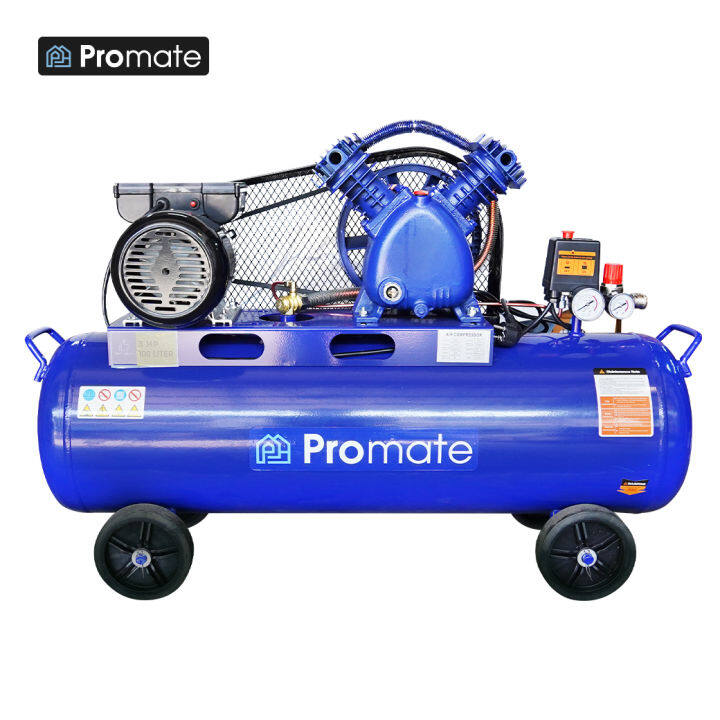 promate-ปั๊มลมสายพานขนาด-100-ลิตร-ปั้มลม-3hp-แบบสายพาน-ปั๊มลม-ปั้มลมแบบสายพาน-ปั๊มลมสายพาน-เครื่องสูบลม-ถูกที่สุด-ฟรีปืนฉีดลมพร้อมสายลมสปริง