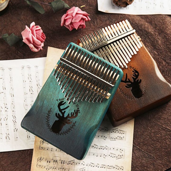 เปียโนคาลิมบา17คีย์ไม้คุณภาพสูงเปียโน-kalimba-thumb-โอคาริน่าร่างกายพร้อมหนังสือเรียนเปียโนของขวัญวันคริสต์มาส