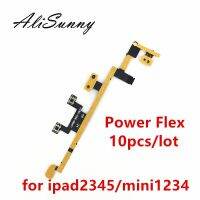 Alisunny สายเคเบิ้ลยืดหยุ่นสำหรับพลังงาน Ipad 2 3 4สำหรับ Ipad Mini 1 2 3 4ชิ้นส่วนที่เปลี่ยนไมค์ปุ่มคีย์ระดับเสียง