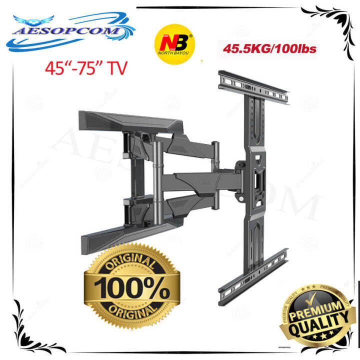 NB p6 Full Motion Cantilever Wall Mount bracket for 4575 inch 45.5KG