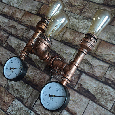 Vintage Industrial Wall Lights Rust Water Wall Lamp Loft Wall Sconce Light Fixture for Bar Cafe Living Room Bedroom Bedside