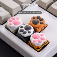 ZOMO Customized 3D Cat Claw Keycap Creative Multi-color Cute  Mechanical Keyboard ABS Silicone Keycaps Original Design