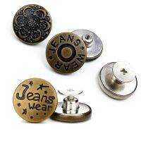 【cw】 2 Pcs Metal Jeans Buttons Screw Type Waist Free Nail Twist Sewing Button Handmade DIY Denim Coat Clothing Sew Accessories 【hot】