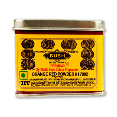 สินค้ามาใหม่! บุช ผงสีผสมอาหารสีส้มแดง 100 กรัม Bush Color Orange Red 100g ล็อตใหม่มาล่าสุด สินค้าสด มีเก็บเงินปลายทาง
