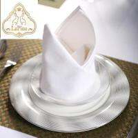 Lapine Hotel napkin ผ้าแน้ปกิ้น เช็ดปาก ผ้ากันเปื้อน บนโต๊ะอาหาร เกรดโรงแรม 5ดาว ขนาดพิเศษ 22x22นิ้ว 100% cotton ทอหนา อย่างดี