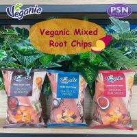 Veganic Mixed Root Chips เผือกผสมมันเทศแผ่นทอดกรอบ ตรา เวกานิกส์