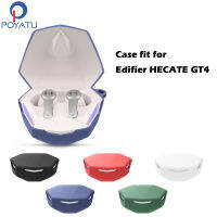 POYATU ซิลิโคนสำหรับ Edifier HECATE GT4เต็มป้องกันอุปกรณ์เสริมผิวกรณีล้างทำความสะอาดได้ฝุ่นหลักฐานปกคลุมด้วยพวงกุญแจ