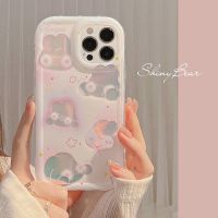 ☸☸ เคสโทรศัพท์มือถือ กันกระแทก ลายกระต่าย สําหรับ iphone 11 14 pro max 13 13 pro max 14 12 pro max 11 pro max 13 pro 14 plus