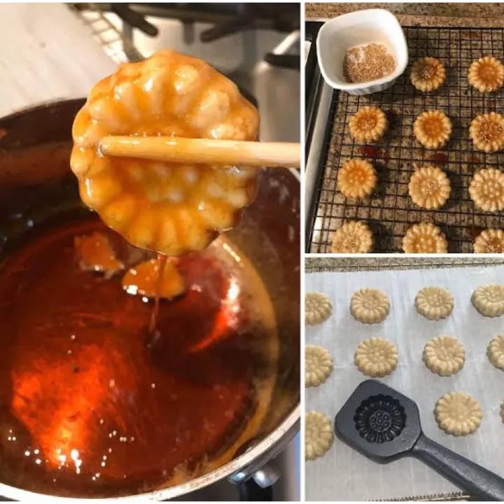 【OzNedfkg】biscuits Korea Traditional Yakgwa Sweet Honey Cookies Waffle Cookies and waffles