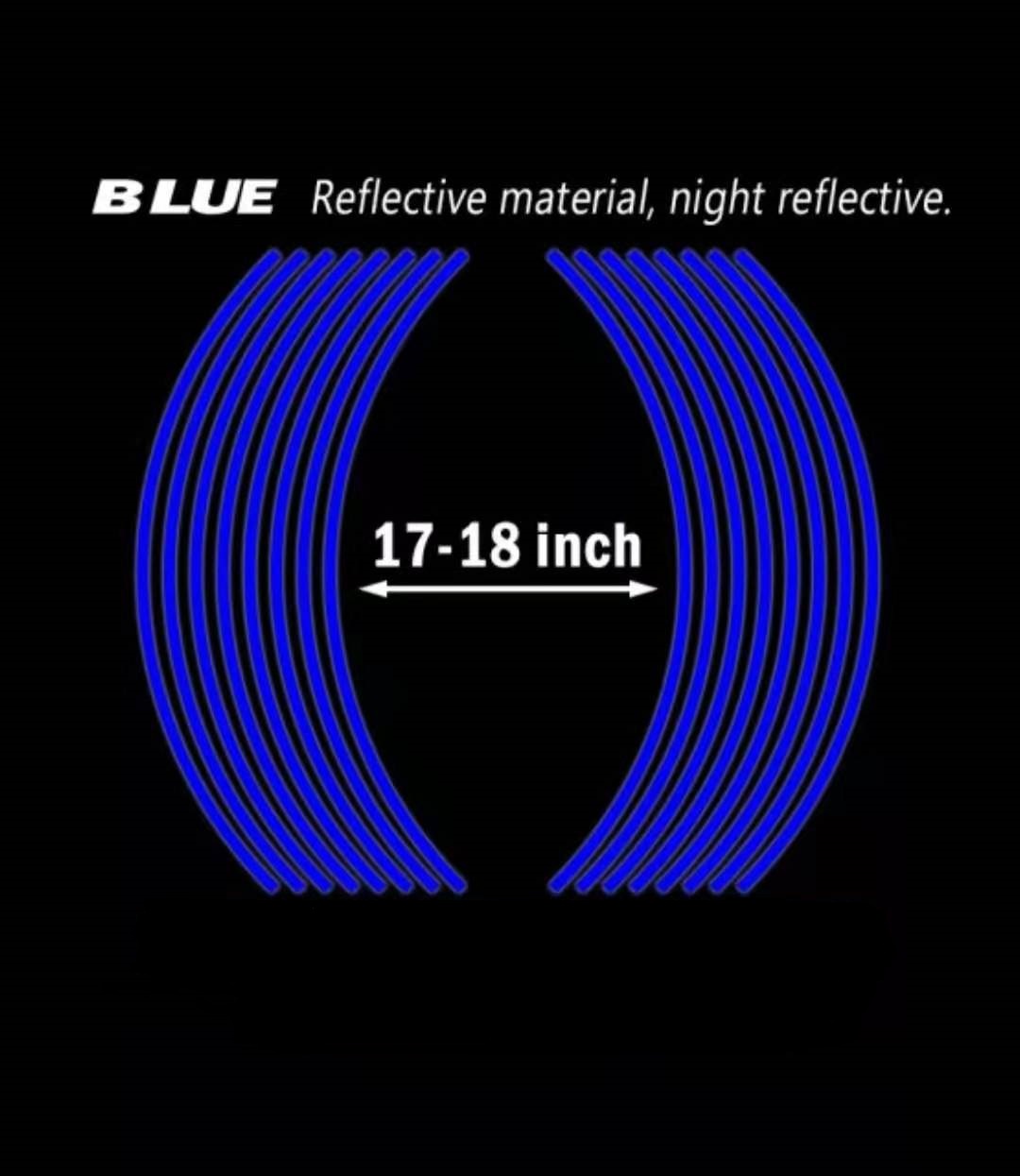 Strips Brand New High Quality Waterproof Popular Motorcycle Car Rim Stripe Wheel Decal Tape Sticker Lots Reflective