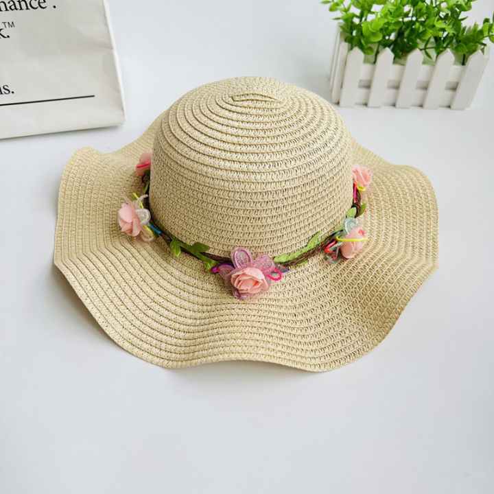hot-fashion-summer-girl-hat-cap-floral-women-breathable-beach-hat-summer-hat-wide-brim-anti-uv-travel-beach-hat-female-chapeau-girls