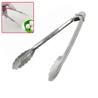 18cm Newly Stainless Steel Tongs With Lock Design Grip For Kitchen Food Vegetable K5BO Sale