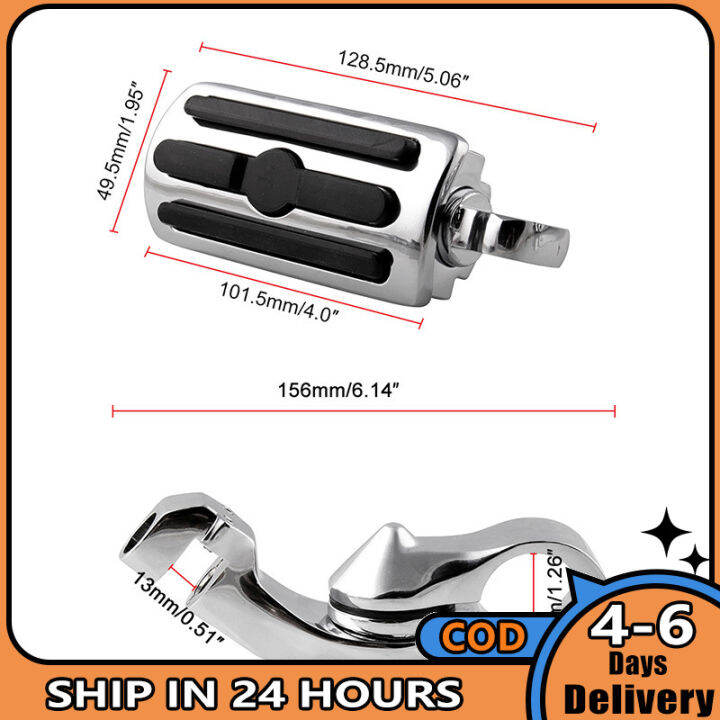am-มอเตอร์ไซค์อเนกประสงค์สำหรับ1-1-4-1-25นิ้ว32มม-ทางหลวงเท้าหมุดปรับมุมได้ที่เหยียบสตาร์ทรถมอเตอร์ไซค์เหยียบ