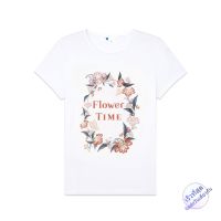 เสื้อยืดโอเวอร์ไซส์AIIZ (เอ ทู แซด) - เสื้อยืดผู้หญิงลายกราฟฟิก  Flower In The Garden Graphic T-Shirts S-5XL