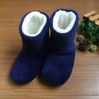 Winter Slippers Women And Men Kids Thick Warm Floor Shoes High Tube Non-Slip Indoor Cotton Boots Lovers Plush Home Shoes Women