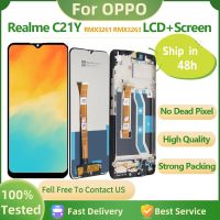 หน้าจอคุณภาพสูงขนาด6.5นิ้วสำหรับ RMX3261 Realme C21Y สัมผัสหน้าจอ LCD หน้าจอแผงประกอบหน้าจอดิจิตอล