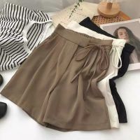 ✸♚❀ 61466 Irregular Laced-Up Suit Shorts