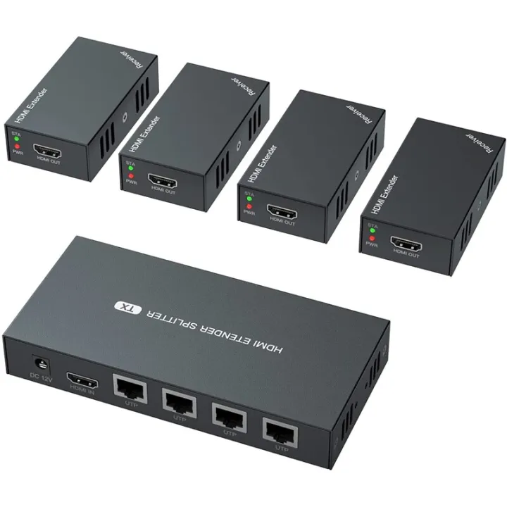 50M HDMI Splitter Extender 1X4 Extender HDMI Over Multiple