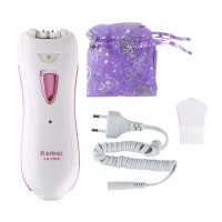 Kemei Recharge Lady Epilator เครื่องถอนขนไฟฟ้า รุ่น KM-290R ถอนขนเอนกประสงค์