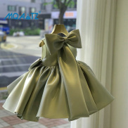 MQATZ Đầm Sinh Nhật Rửa Tội Lễ 1 Năm Lễ Cưới Nơ Lớn Mùa Hè 2021 Váy Công