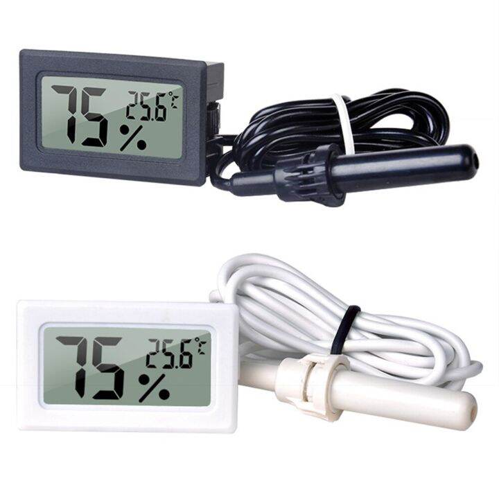 FY-12 Mini LCD Digital Thermometer Hygrometer Gauge Tester Probe ...