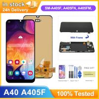 AAA Quality A40 Display Screen with Frame for Samsung Galaxy A40 A405F A405F/DS A405FM/DS Lcd Display Touch Screen Digitizer