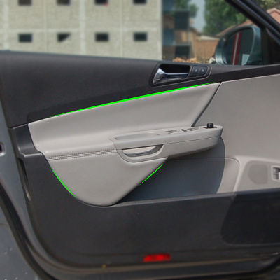 ภายในรถแผงประตูที่เท้าแขนหนังไมโครไฟเบอร์สำหรับ VW Passat B6 2006 2007 2008 2009 2010