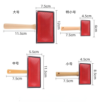 Hot Dog Hair Remover หวีสัตว์เลี้ยง Cat Hair Shedding แปรงไม้ Handle Puppy Dog Grooming หวีผมยาวแมวสุนัขอุปกรณ์ทำความสะอาด