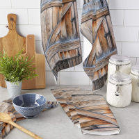 Wood Door Kitchen Towel Set Cleaning Cloth Kitchen Accessories Dish Washing Cloth Household Decoracion