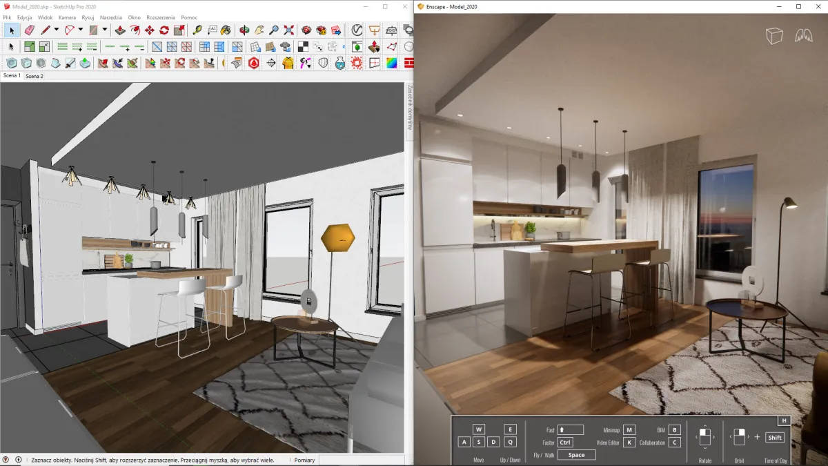 โปรแกรม Sketchup Pro 2022 (Windows)+Plugin Enscape 3.4 [โปรแกรมออกแบบอาคาร  งานสถาปัตย์และโมเดล 3 มิติ+Plugin Enscape เรนเดอร์ภาพ 3D]ตัวเต็ม ถาวร (Usb  Flash Drive) | Lazada.Co.Th