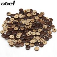100pcs/lot 11mm Natural Coconut Buttons Diy Sewing Garment Accessories Wooden Flatback button for Scrapbooking Decoration Haberdashery