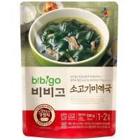 ุซุปสาหร่ายผสมเนื้อวัว cj bibigo seaweed soup with beef 500g 비비고소고기미역국