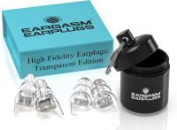Eargasm High Fidelity Earplugs for Concerts Musicians Motorcycles Noise Sensitivity Conditions and More - Transparent Edition