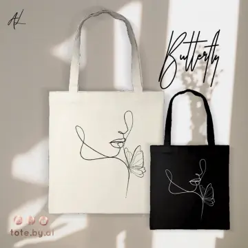 One Line Tote Bag 