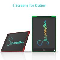 【YF】 12 Inch LCD Writing Tablet Electronic Digital Drawing Board One-Click Erasable Pad Single  Color Screen with Lock Button