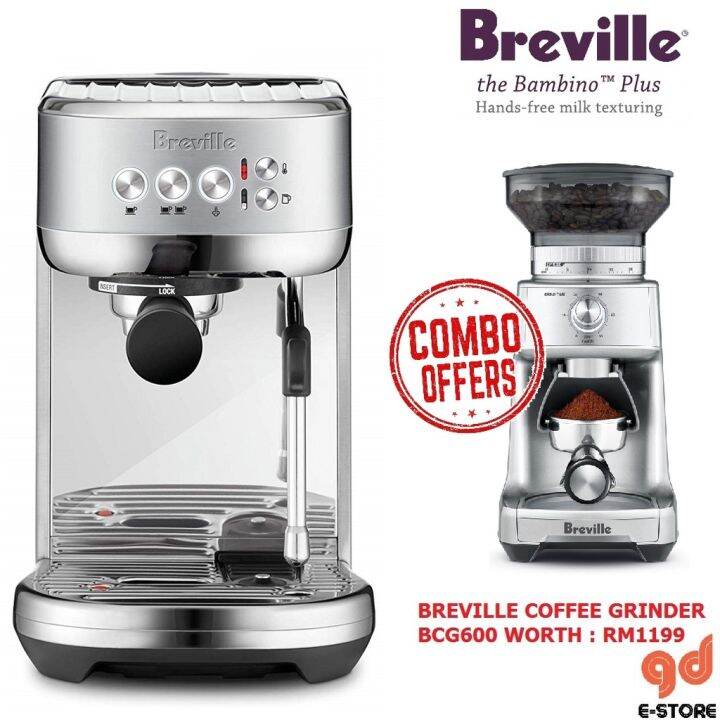 Coffee Machine [Ready Stock] Breville BES500 Bambino Plus Espresso ...