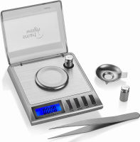 Smart Weigh GEM20- 20g x 0.001 Grams, High Precision Digital Milligram Jewelry Scale, Reloading, Jewelry and Gems Scale, Calibration Weights and Tweezers Included