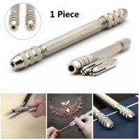 1 Piece Durable 0-3.2Mm Hexagonal Double Ended Pin Hand Twisted Drill For Watch Hoy Hand Tool