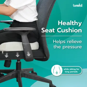 SEAMETAL Cushion Non-Slip Orthopedic Memory Foam Coccyx Cushion for Tailbone  Sciatica back Pain relief Comfort Office Chair Car Seat