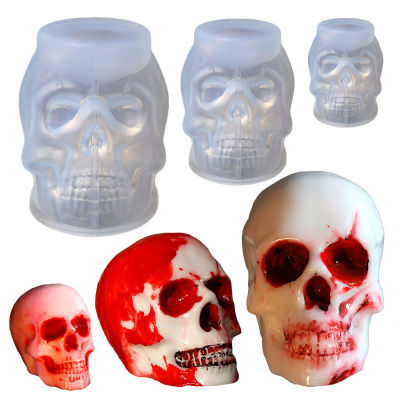 DIY Home Decoration Handmade Gift Resin Mold Epoxy Skull Candle Mold