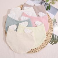 【CC】 5pcs/set Baby Bibs Infant Cotton Bib Newborn Color Scarf Feeding Saliva Bandana Burp Boys Showe